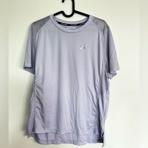 NIKE RUNNING Active Short Sleeve Lilac Shirt, Size L